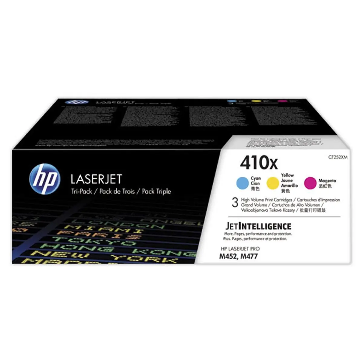 Toners 3 couleurs HP 410X LaserJet - CF252XM - HP photo du produit