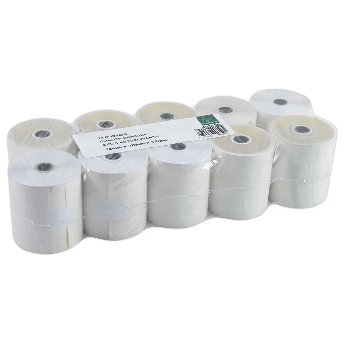 10 Bobines caisses et terminaux point de vente - 76 x 70 mm - Exacompta photo du produit