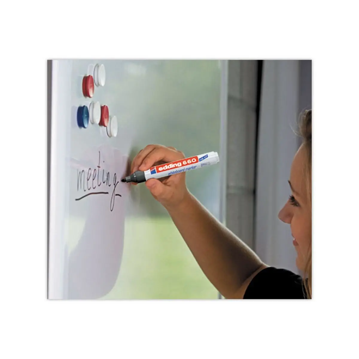 20 Marqueurs 660 (17+3 offerts) - Pointe ogive pour tableaux blancs - Edding photo du produit