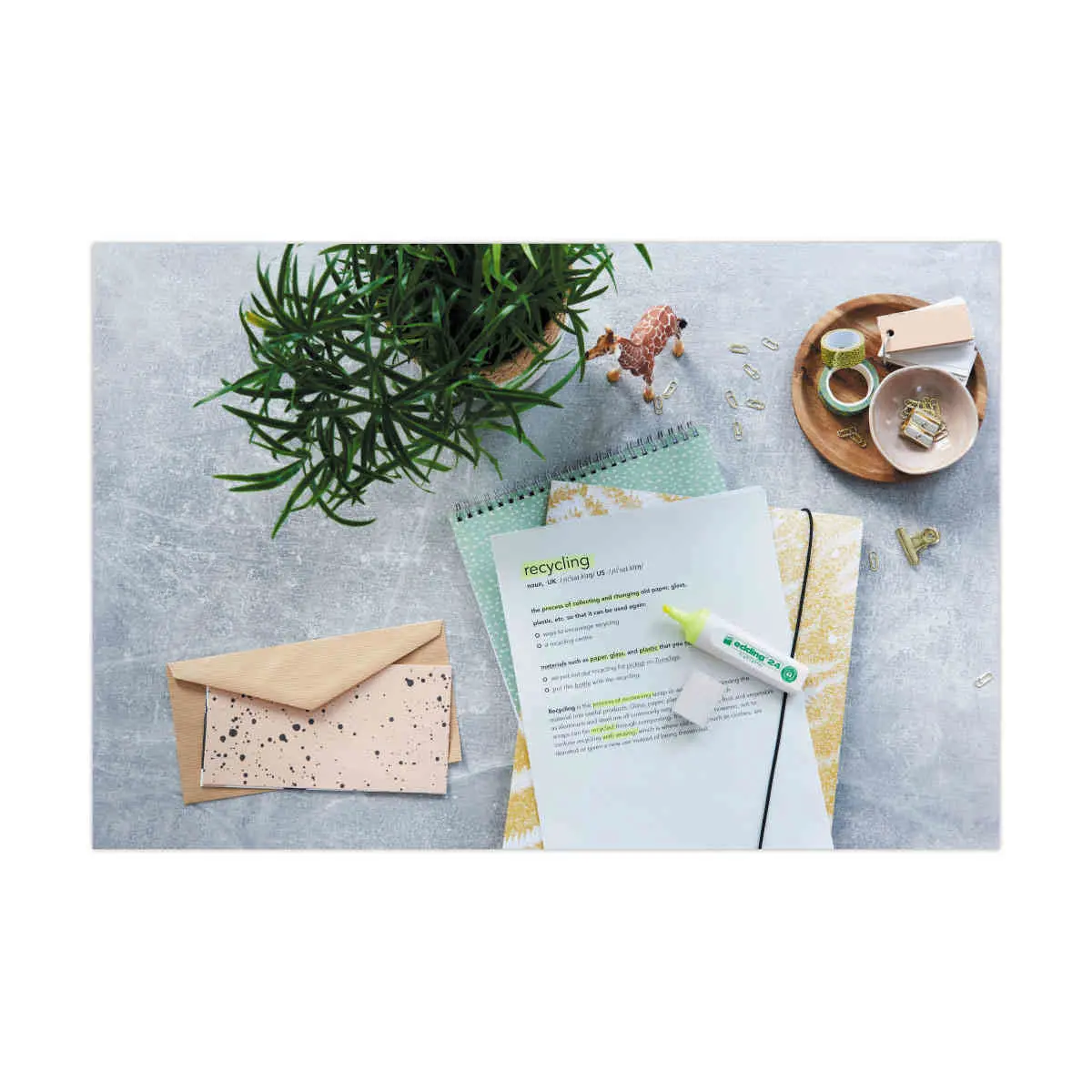 Surligneur - pointe large - ECOLINE E24 - bleu clair - EDDING photo du produit