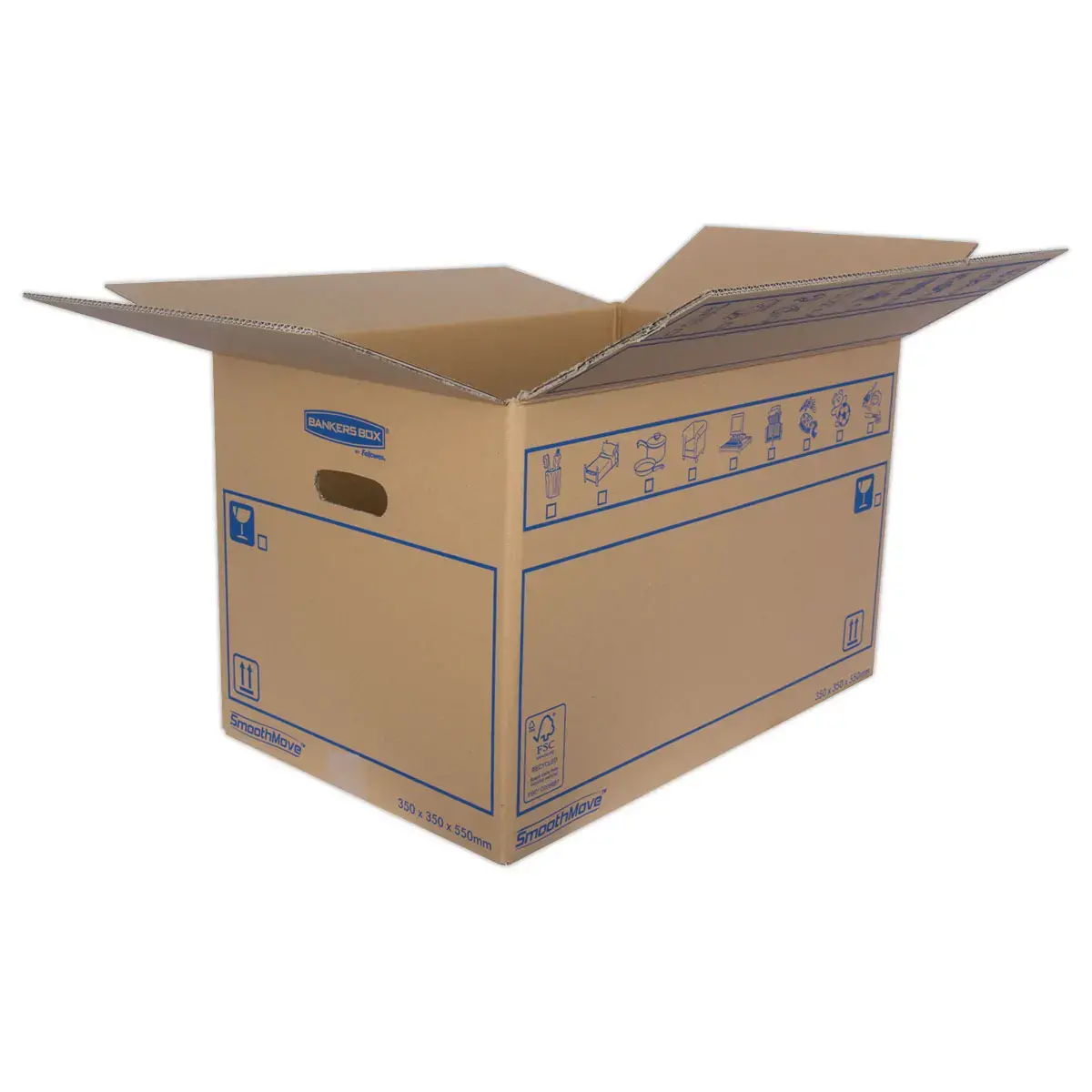 10 Caisses de déménagement 67L SmoothMove- Fellowes photo du produit