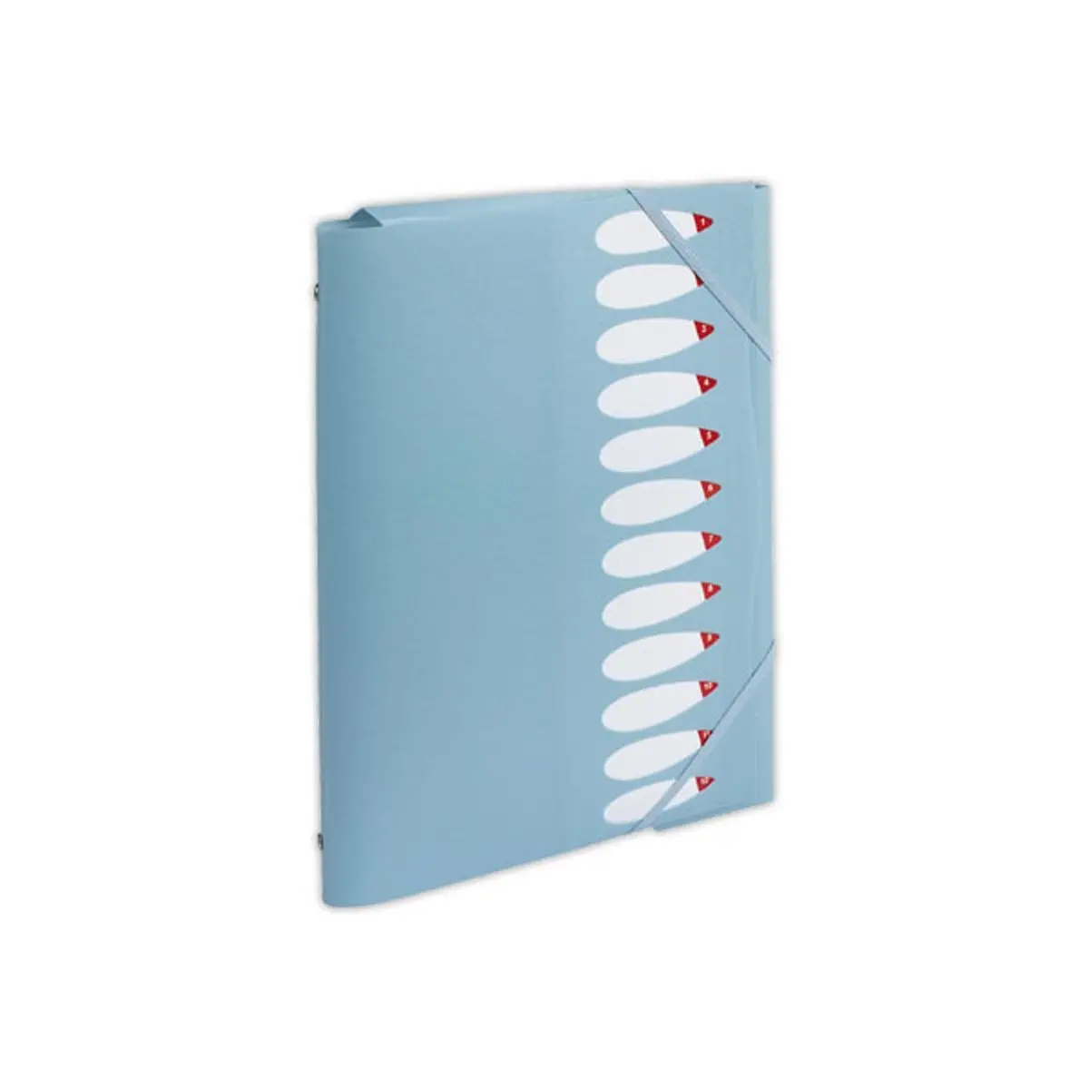 Trieur chemise - polypropyl&egrave;ne - 12 positions - bleu clair - FIDUCIAL photo du produit