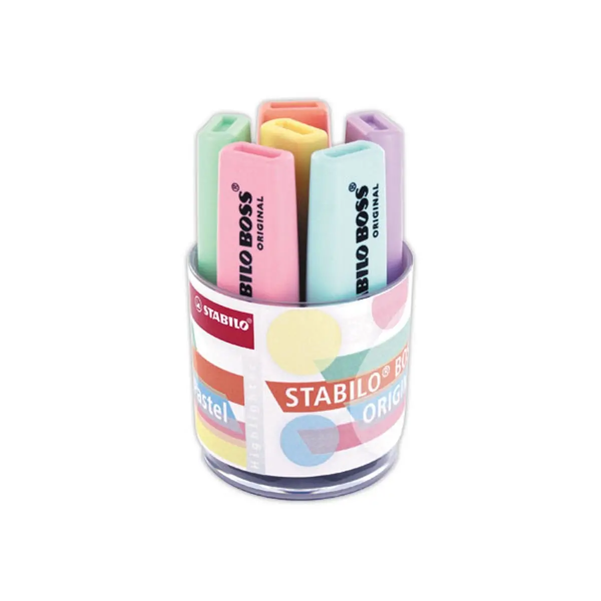 STABILO Boîte de 20 recharges BOSS ORIGINAL coloris assortis : :  Fournitures de bureau