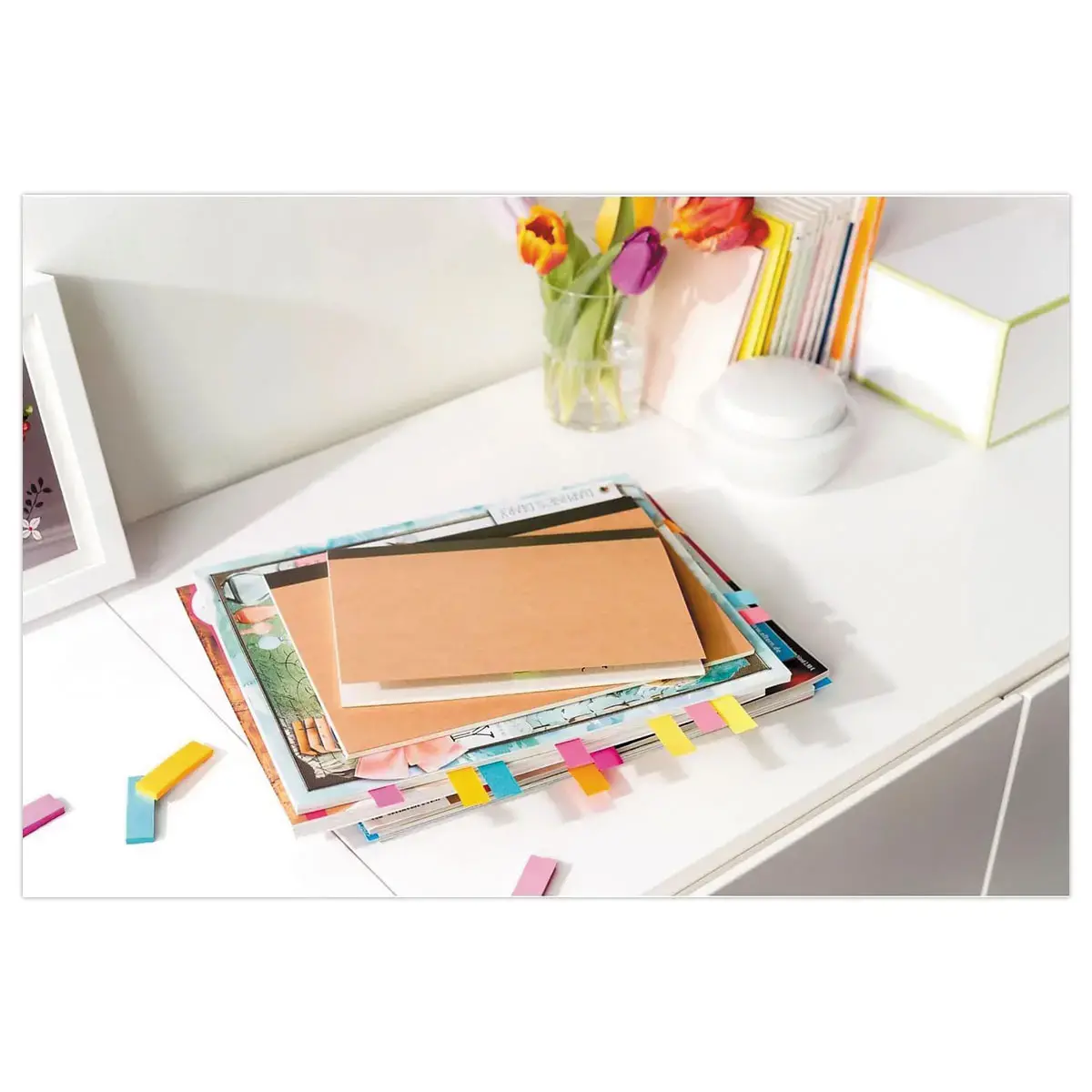 500 Marque-pages en papier - Couleurs néon - POST-IT photo du produit