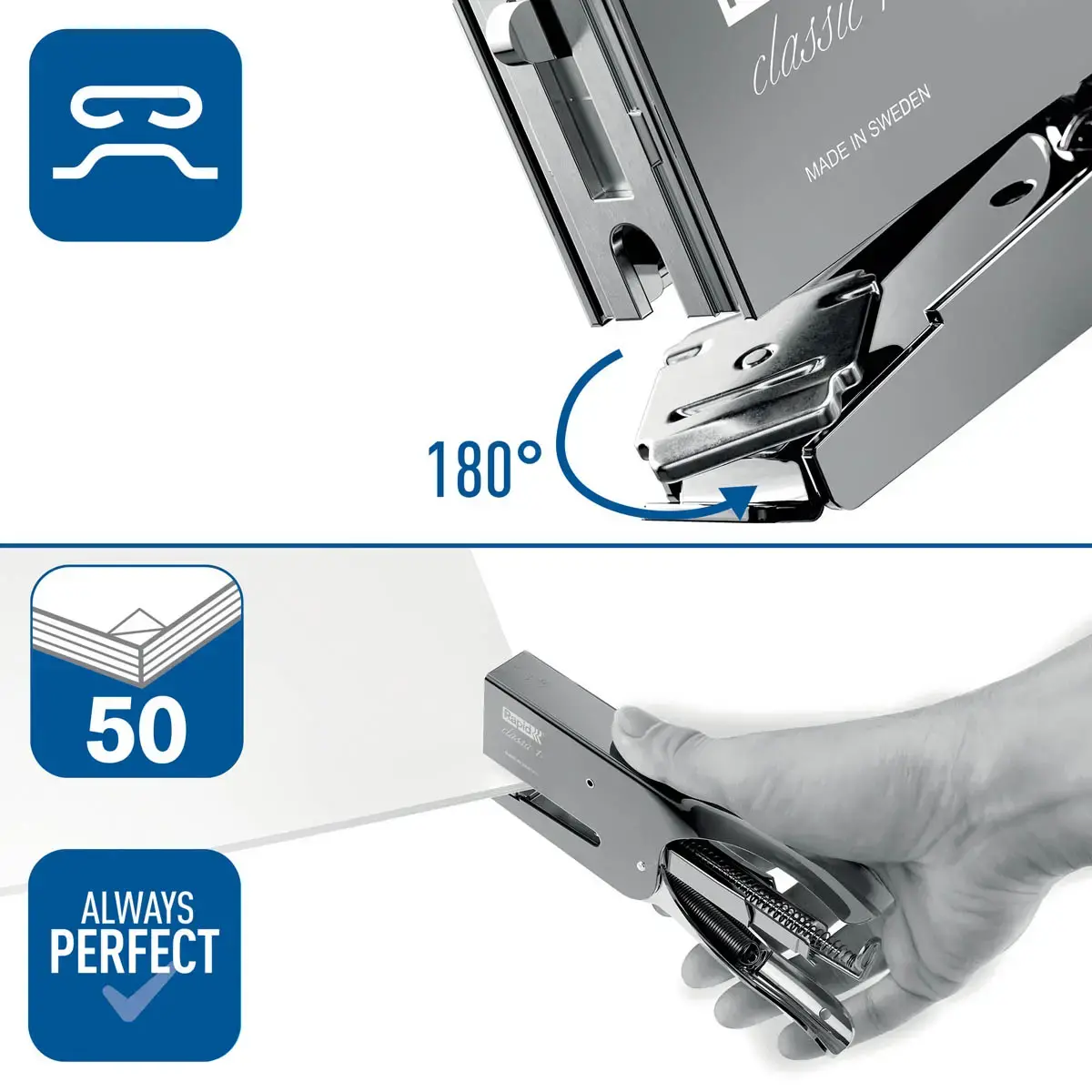 Pince agrafeuse Rapid Classic K1 - Blanc - Rapid photo du produit