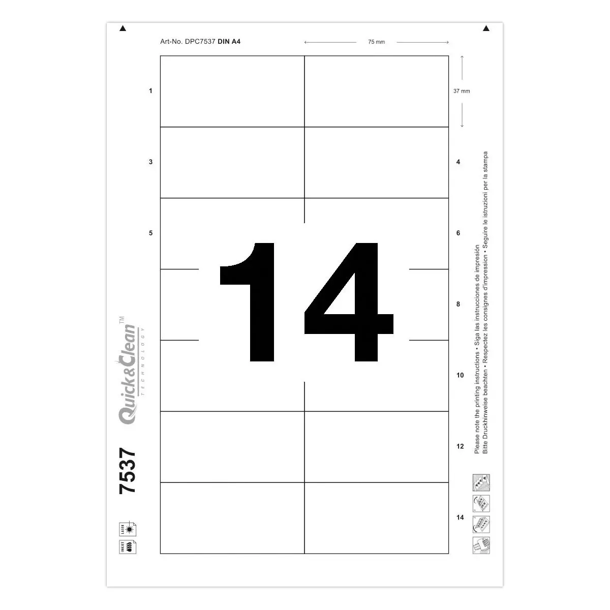 20 Badges Office bleu avec clip de suspension métal - 37 x 75 mm photo du produit