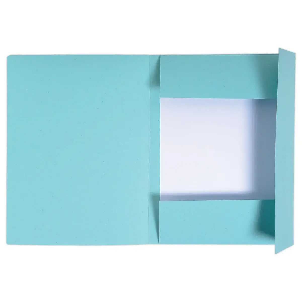 50 Chemises 3 rabats carton A4 - 280 g - Bleu - Exacompta photo du produit