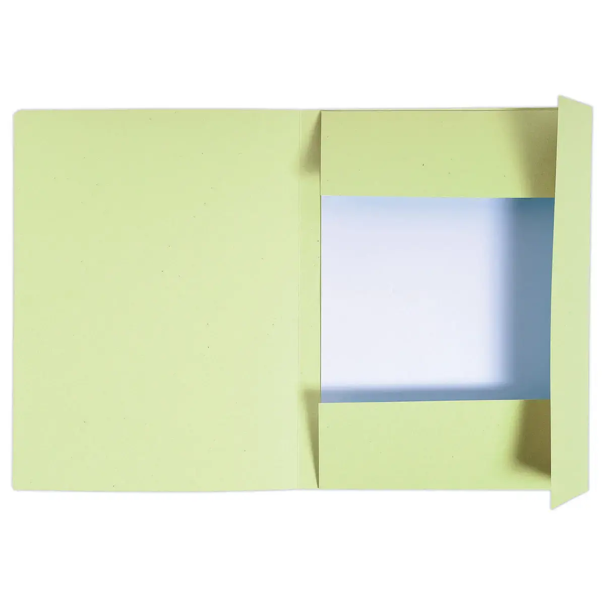 50 Chemises 3 rabats carton 280 g - Format A4 - jaune - Exacompta photo du produit