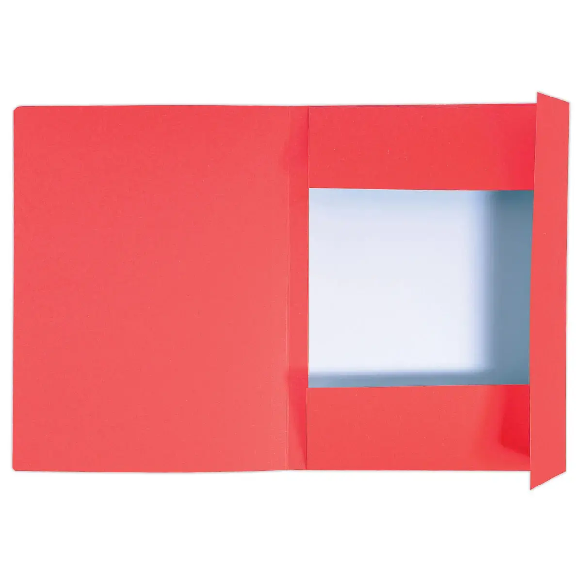 50 Chemises 3 rabats carton 280 g - Format A4 - rouge - Exacompta photo du produit
