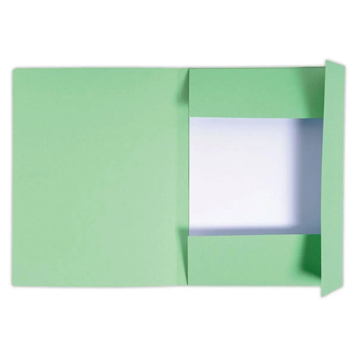 50 Chemises 3 rabats carton 280 g - Format A4 - vert - Exacompta photo du produit