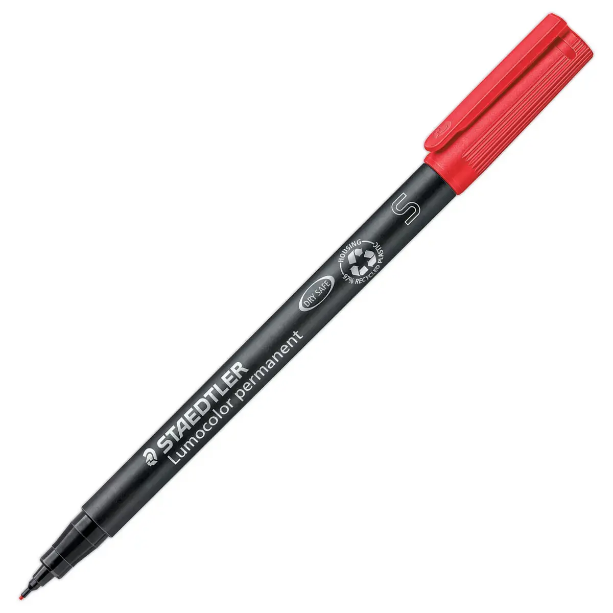 Feutre de rétroprojection permanent Lumocolor - 0,4mm - rouge - Staedtler photo du produit