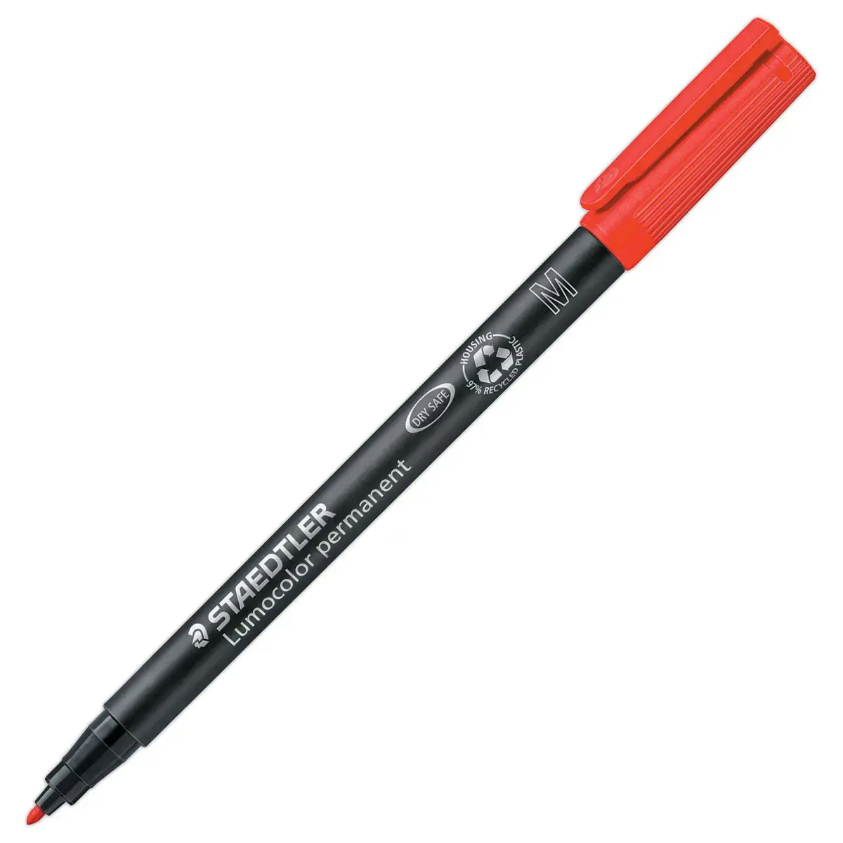 Feutre de r&eacute;troprojection permanent Lumocolor - 1 mm - Rouge - Staedtler photo du produit