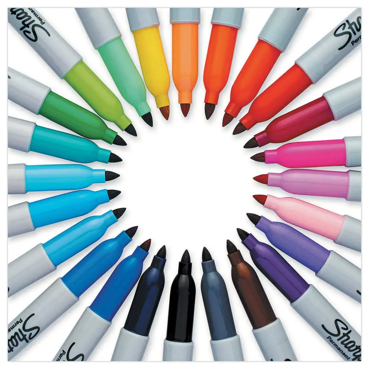 20 Marqueurs Permanents Sharpie FINE - pointe conique 0.9mm photo du produit