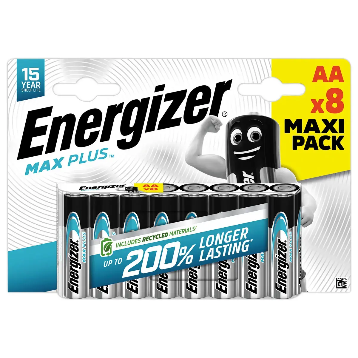 8 Piles alcalines Max Plus LR6 (AA) - ENERGIZER photo du produit