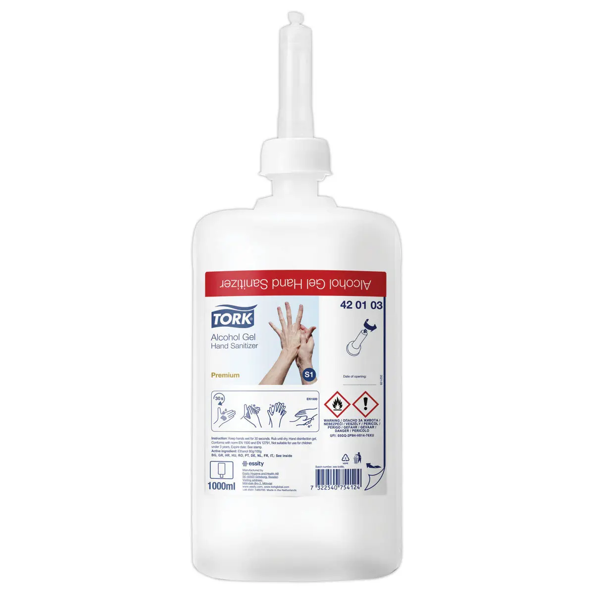 Gel hydroalcoolique pour les mains S1/S11 - TORK photo du produit