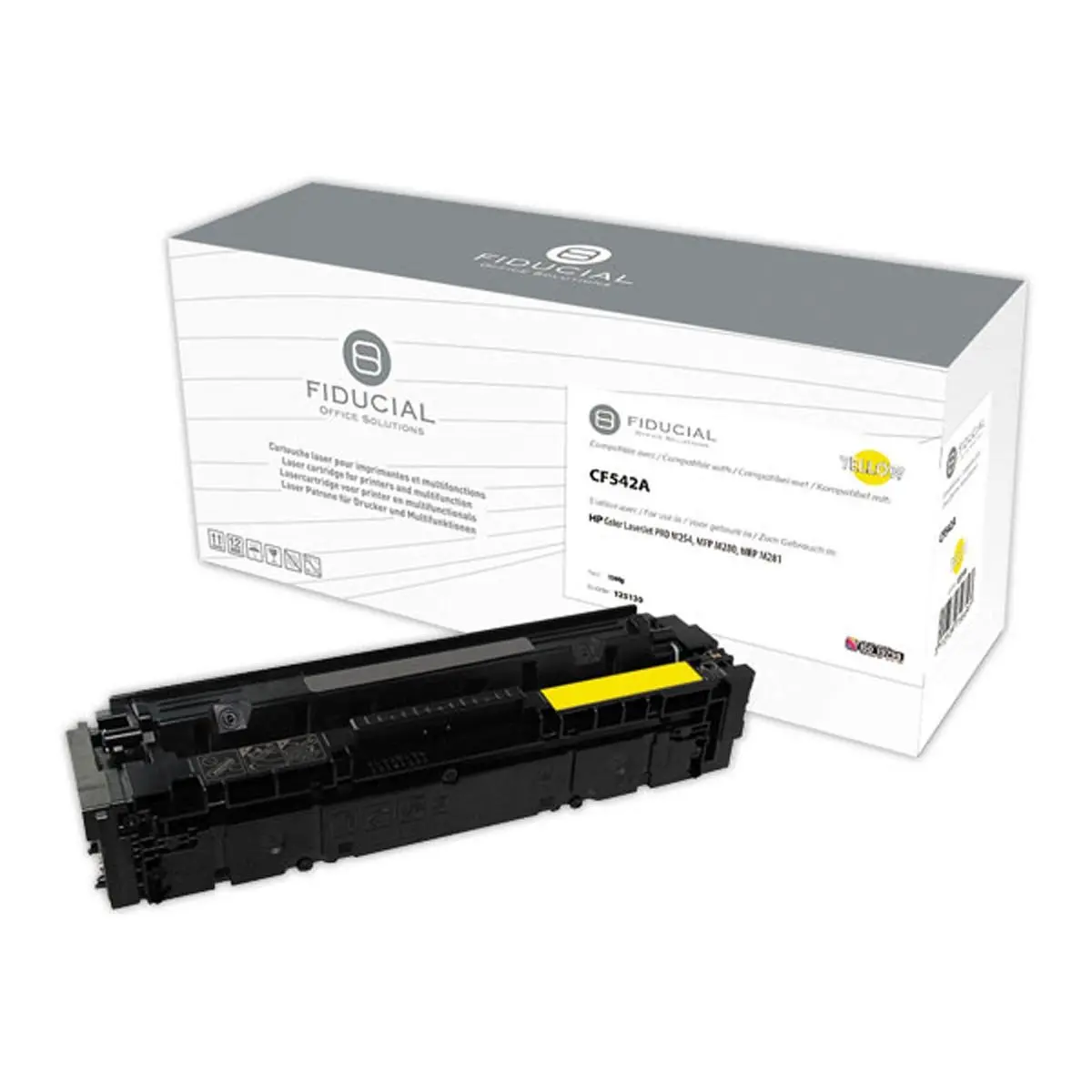 Toner remanufactur&eacute; &eacute;q. HP CF542A - Jaune photo du produit