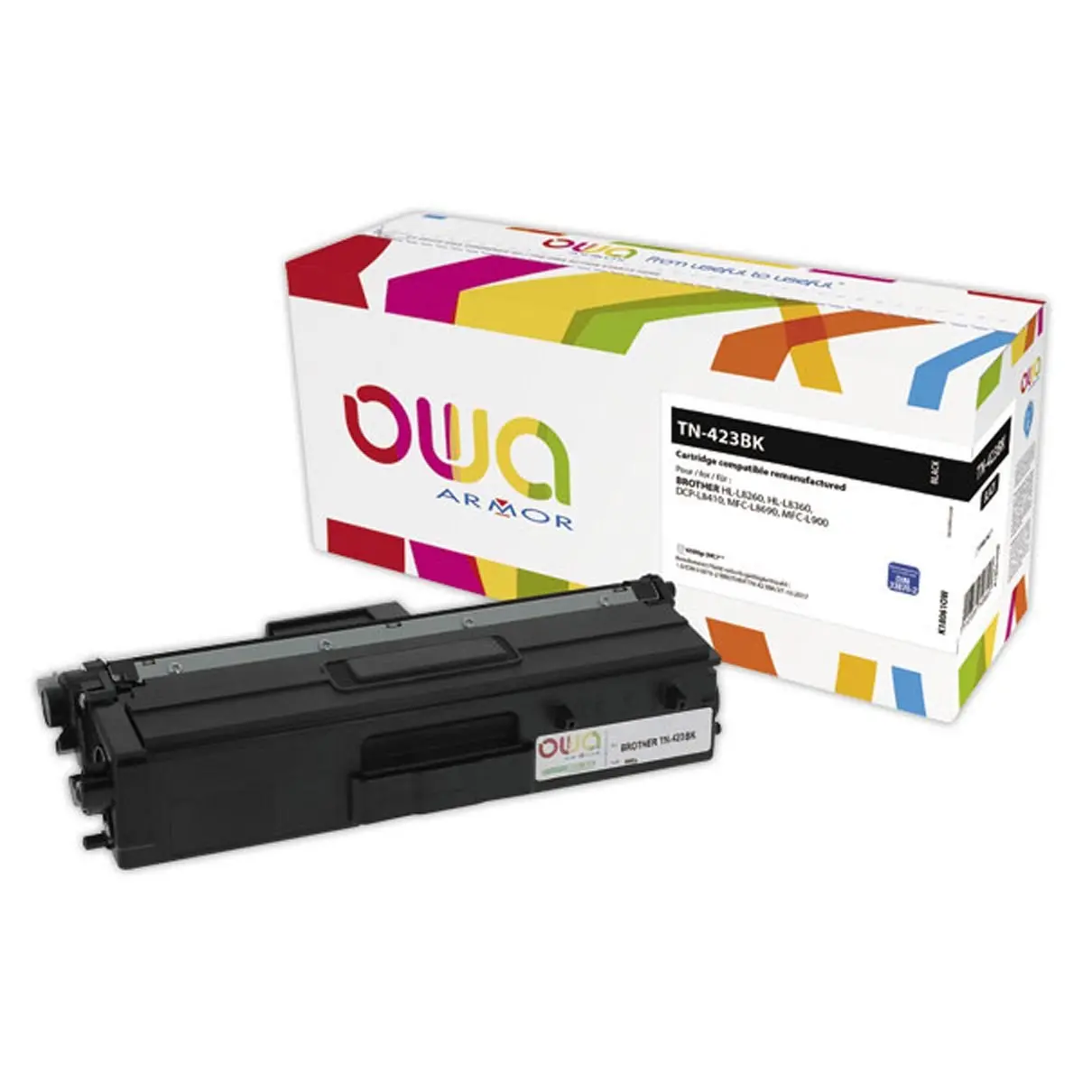 Toner &eacute;q. Brother TN-423BK - Haute capacit&eacute; - Noir - OWA photo du produit