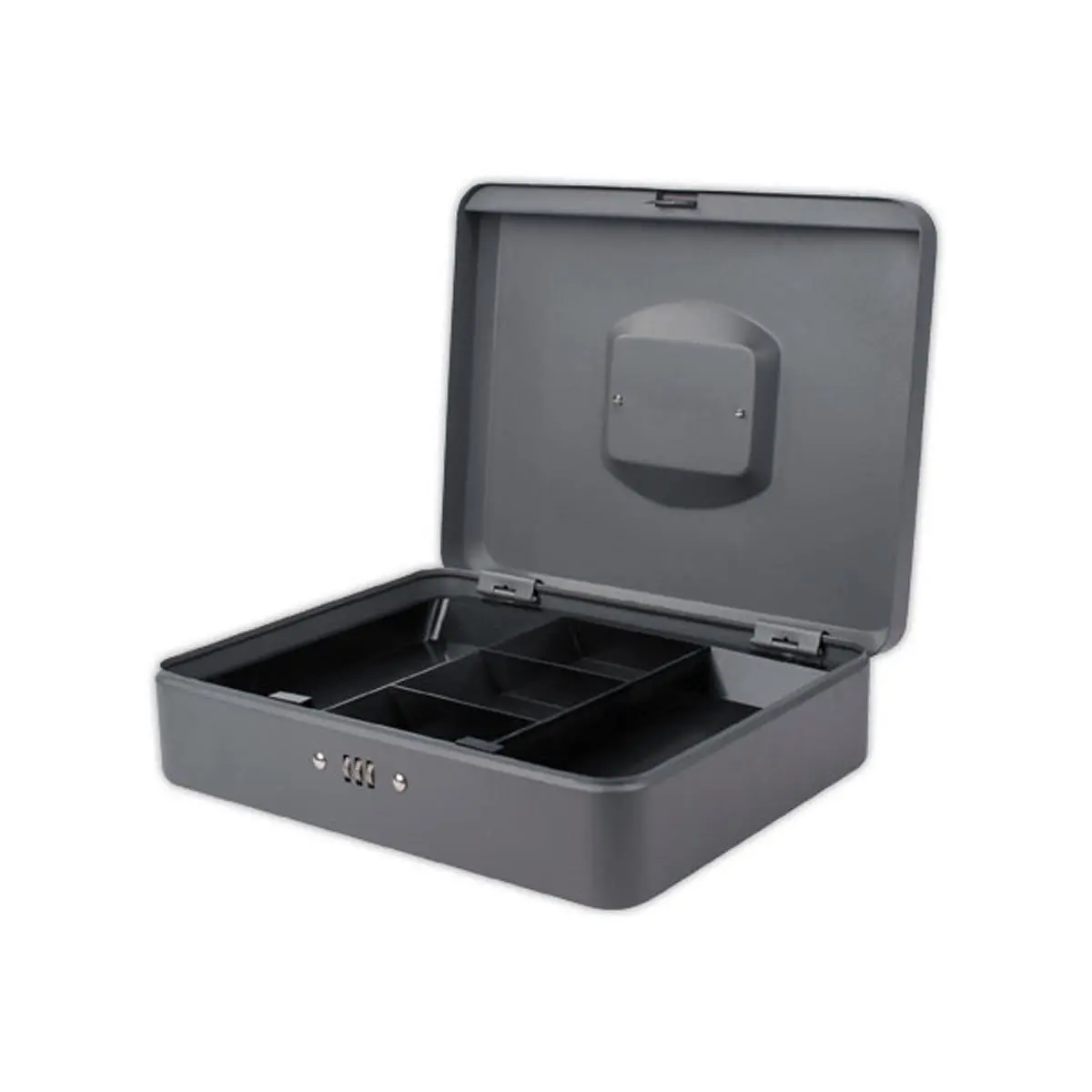 Caissette à monnaie avec serrure à code 30cm gris photo du produit