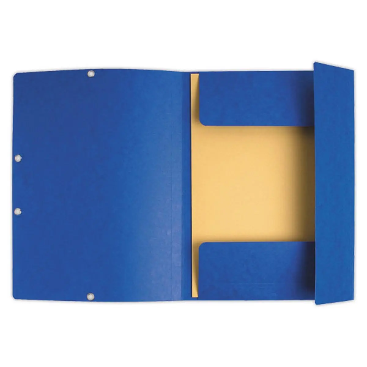 10 Chemises 3 rabats à élastiques - Dos 1,5 cm - Bleu - Exacompta photo du produit