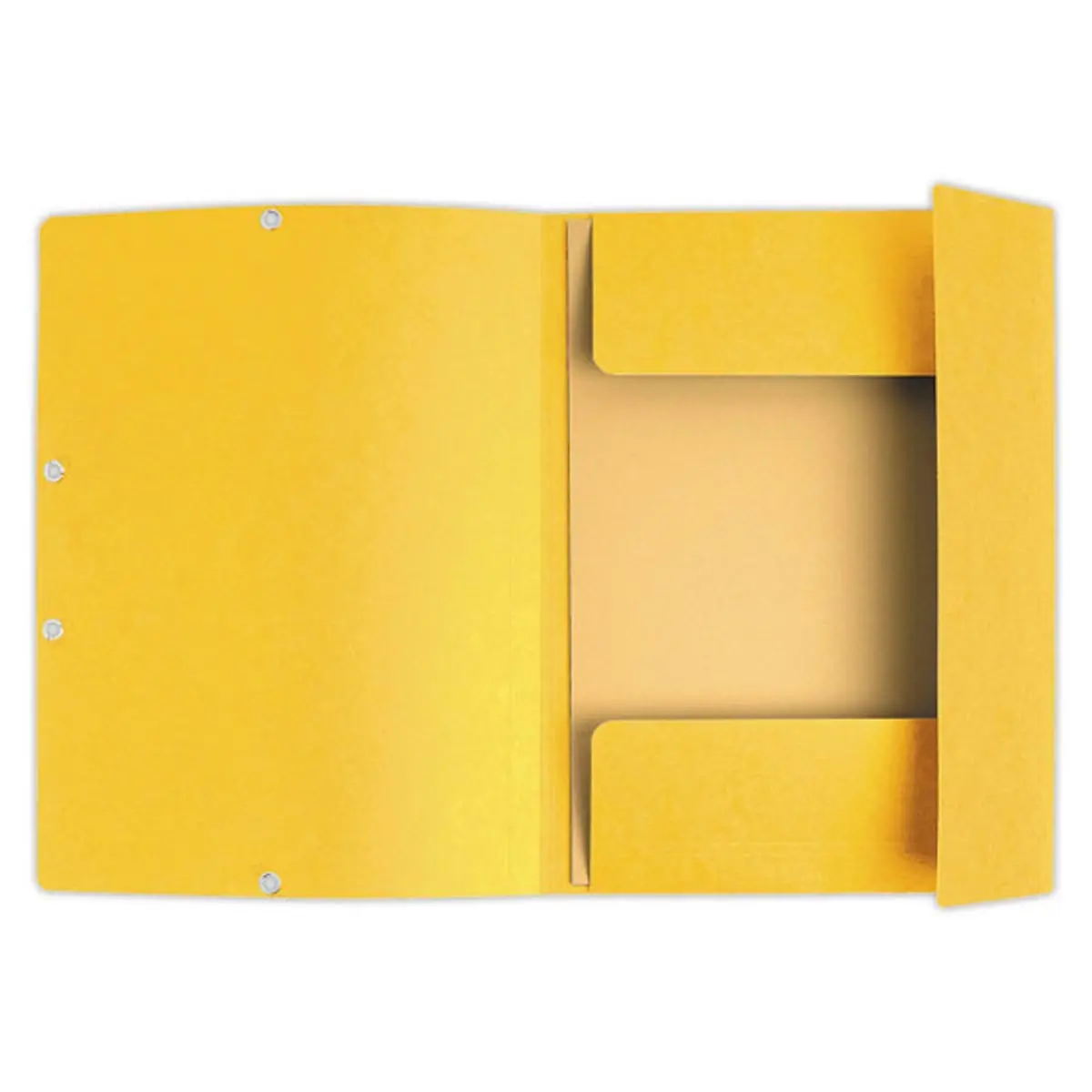 10 Chemises 3 rabats à élastiques - Dos 1,5 cm - Jaune - Exacompta photo du produit