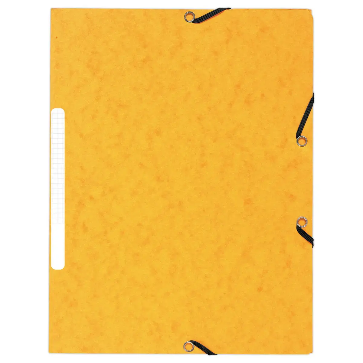 10 Chemises 3 rabats à élastiques - Dos 1,5 cm - Jaune - Exacompta photo du produit