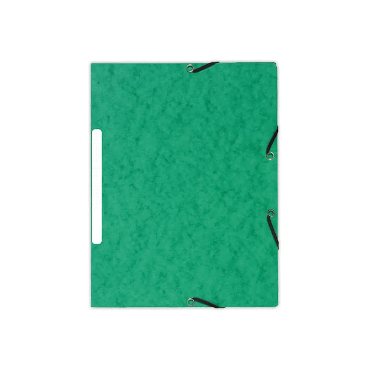 10 Chemises 3 rabats &agrave; &eacute;lastiques - Dos 1,5 cm - Vert - Exacompta photo du produit