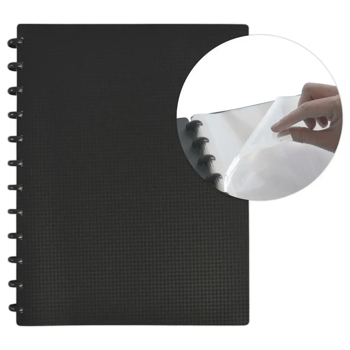 Protège-documents modulable VARIOZIP - 30 poches - noir - Oxford photo du produit