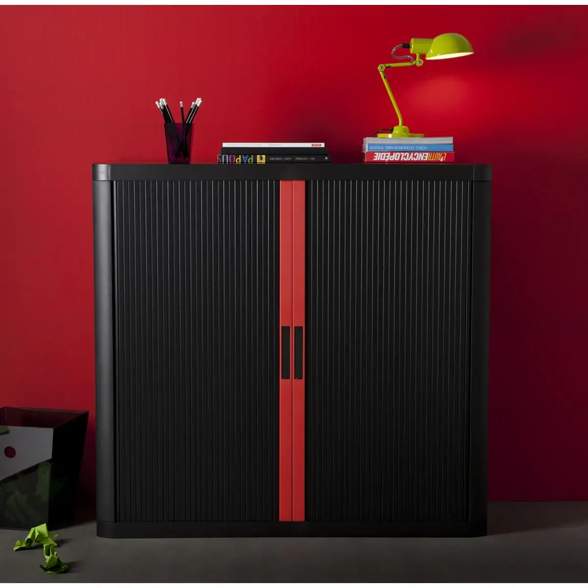 Armoire basse Easyoffice - Noir - Paperflow photo du produit