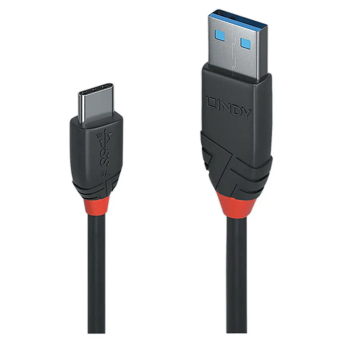 Câble USB Black Line 3.2 - Type A vers C - 10Gbit/s - 1.5m - LINDY photo du produit
