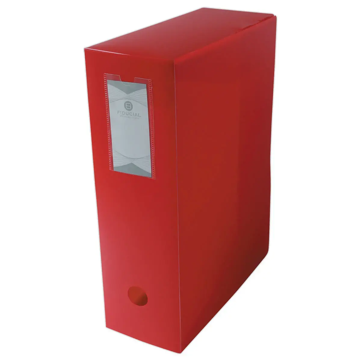 Bo&icirc;te de classement  en polypropyl&egrave;ne opaque- Dos 10 cm - rouge - Fiducial photo du produit