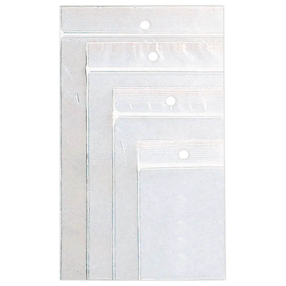 1000 Sachets plastique transparents 60 x 80mm photo du produit