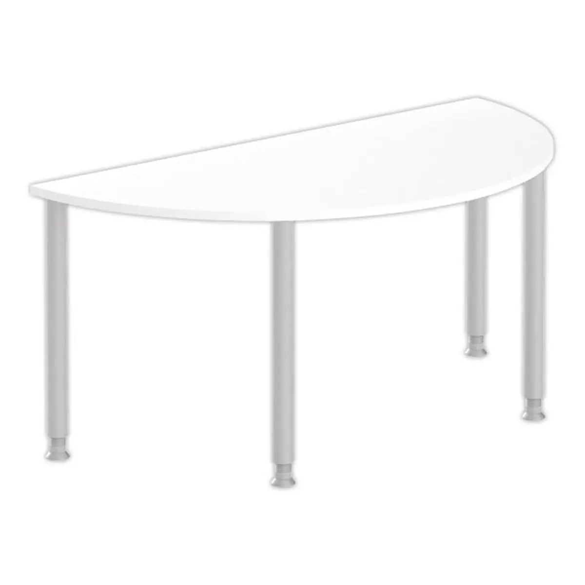 Complément demi-lune160 blanc/alu photo du produit