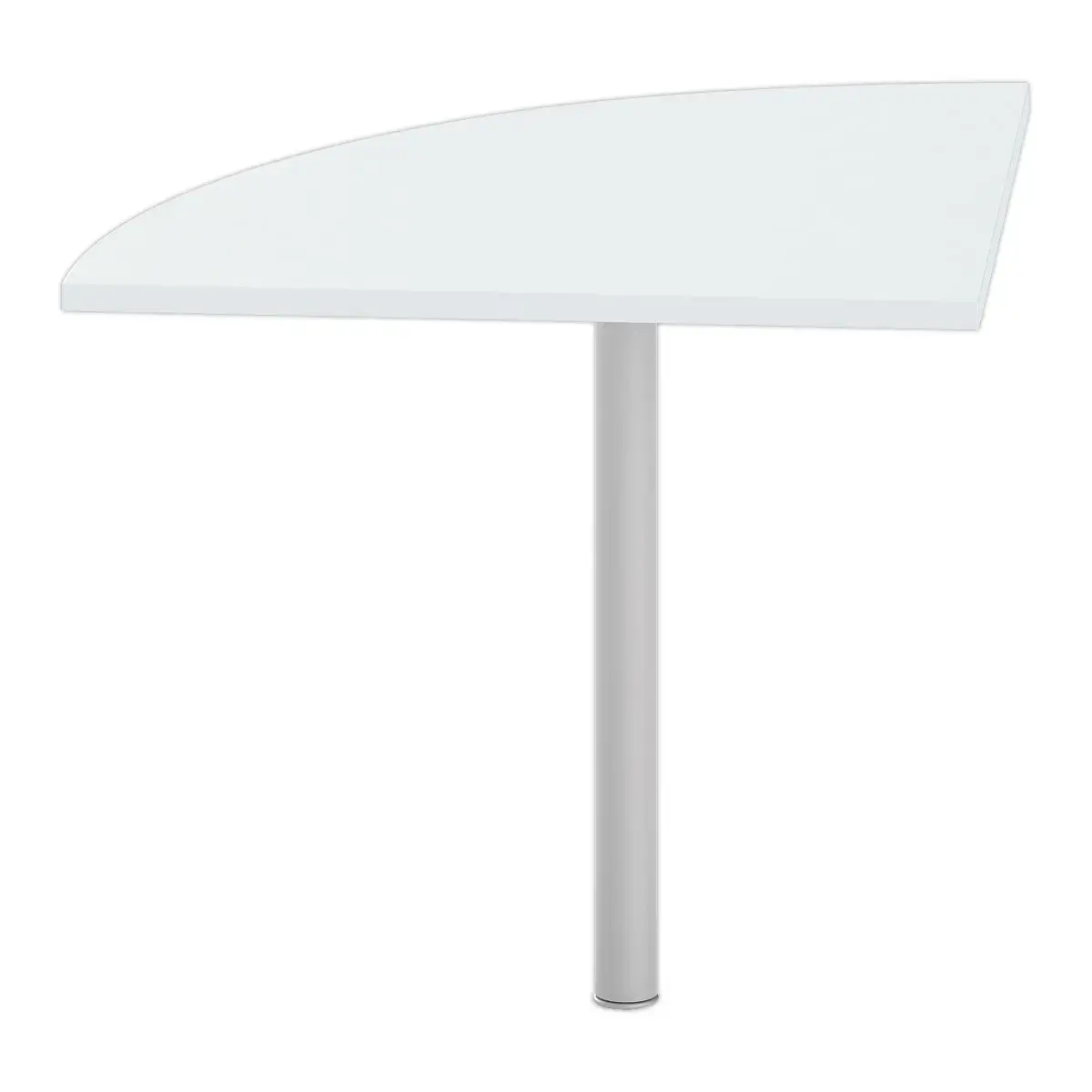 Angle liaison bureau 1 pied gris/alu photo du produit