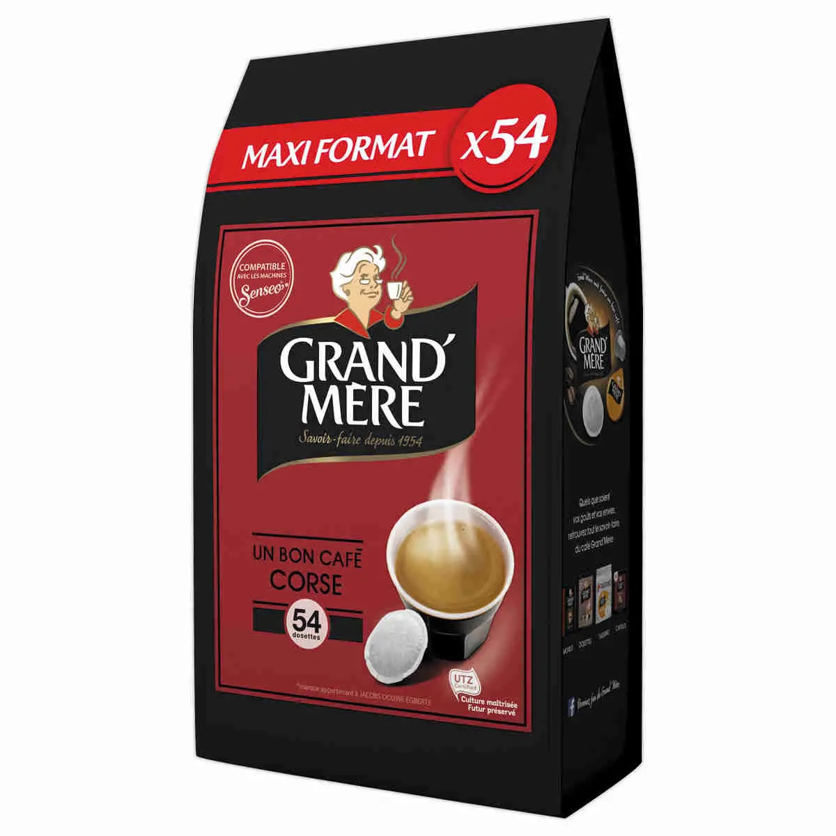 Dosettes de café pour machine Senseo - Corsé - GRAND'MERE