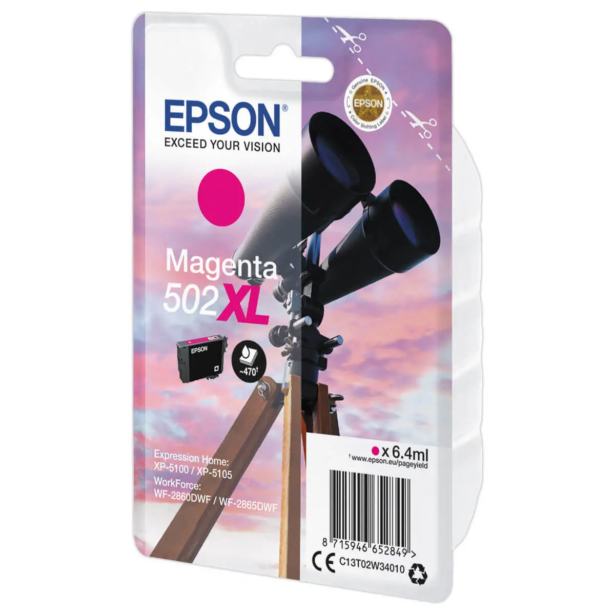 Cartouche Epson 502XL magenta photo du produit