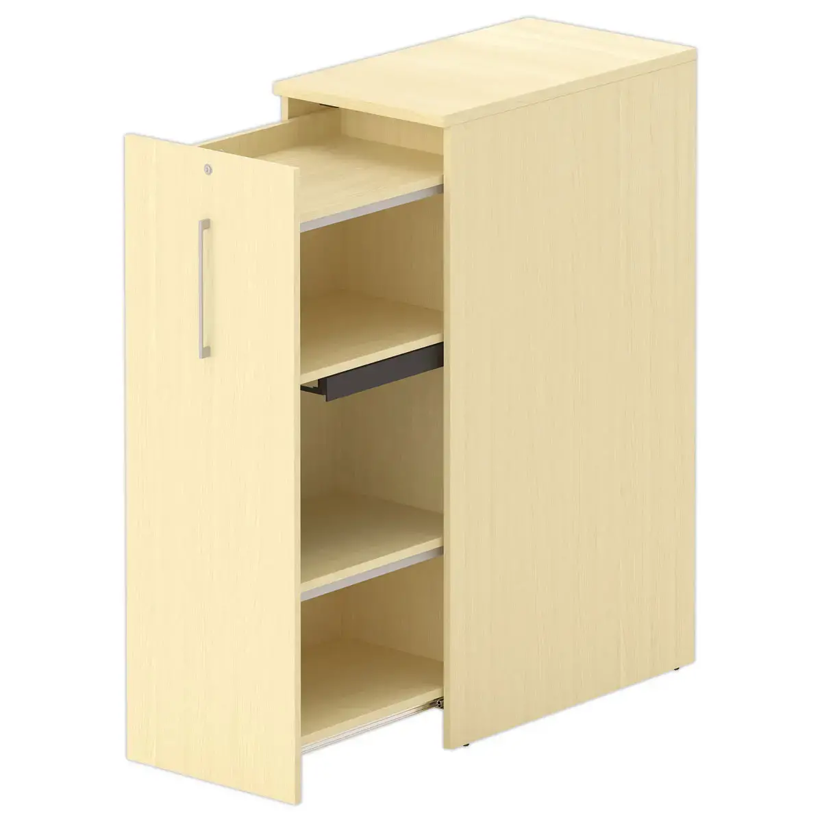 Armoire Orga Tower - Ouverture &agrave; gauche - H 130 cm - H&ecirc;tre photo du produit