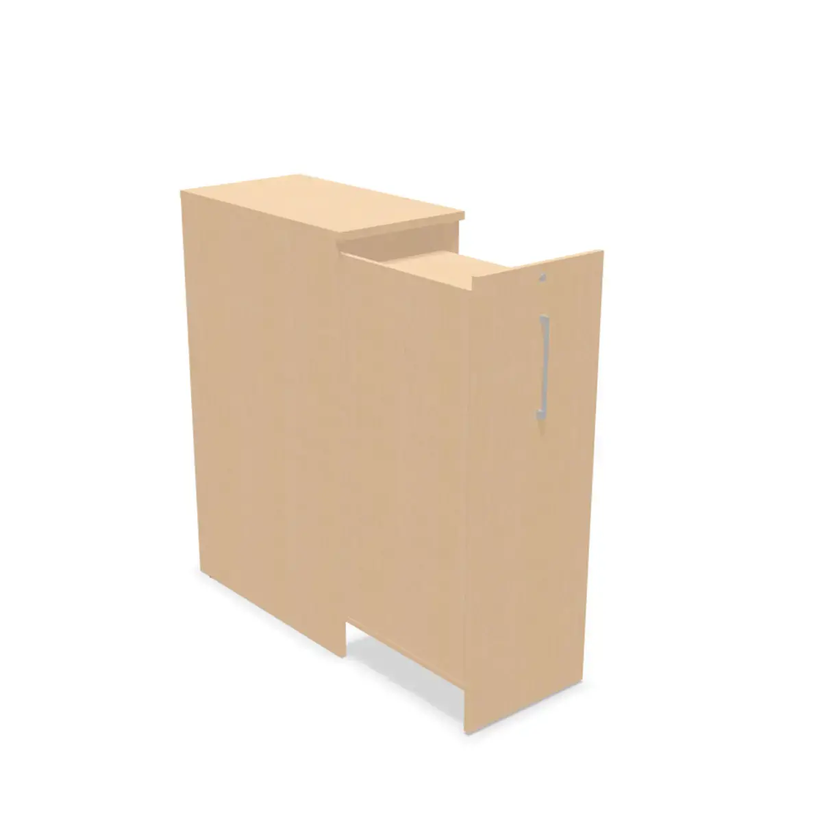 Armoire Orga Tower - Ouverture &agrave; gauche - H 130 cm - H&ecirc;tre photo du produit