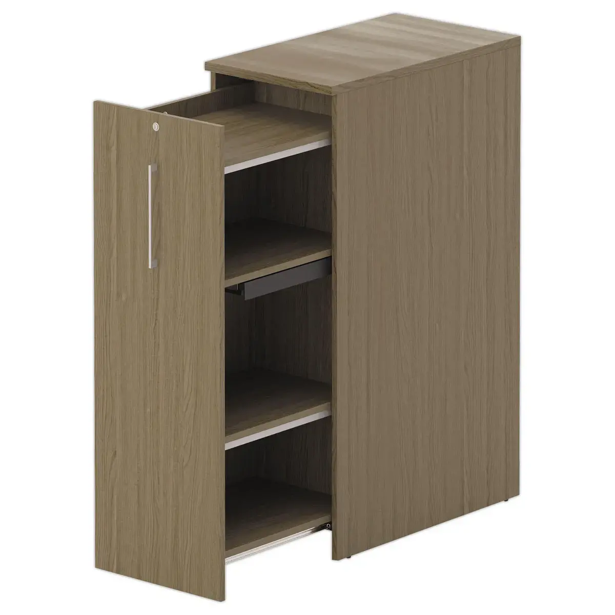 Armoire Orga tower ouverture à gauche H1300 noyer photo du produit