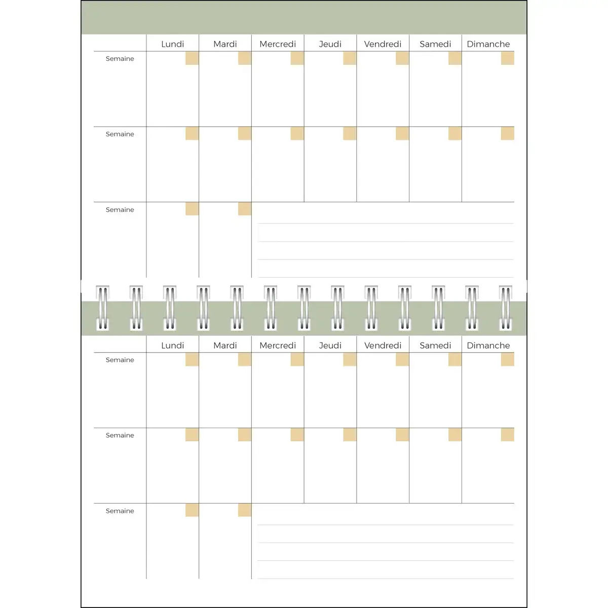 Agenda hebdomadaire Quovadis - 17x12cm photo du produit