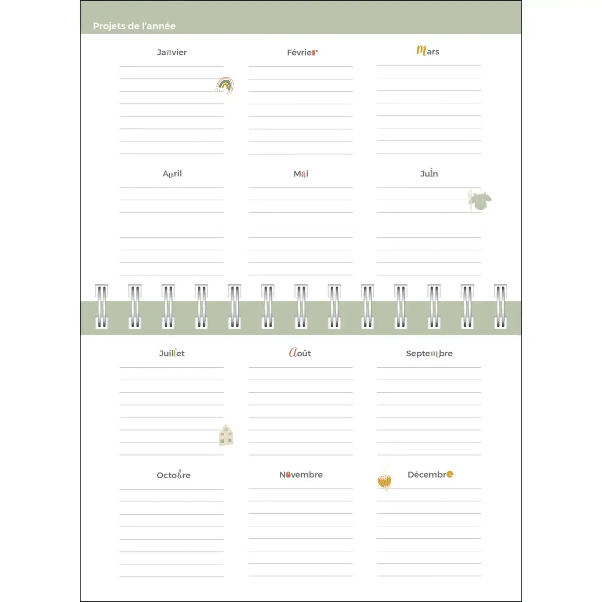 Agenda hebdomadaire Quovadis - 17x12cm photo du produit