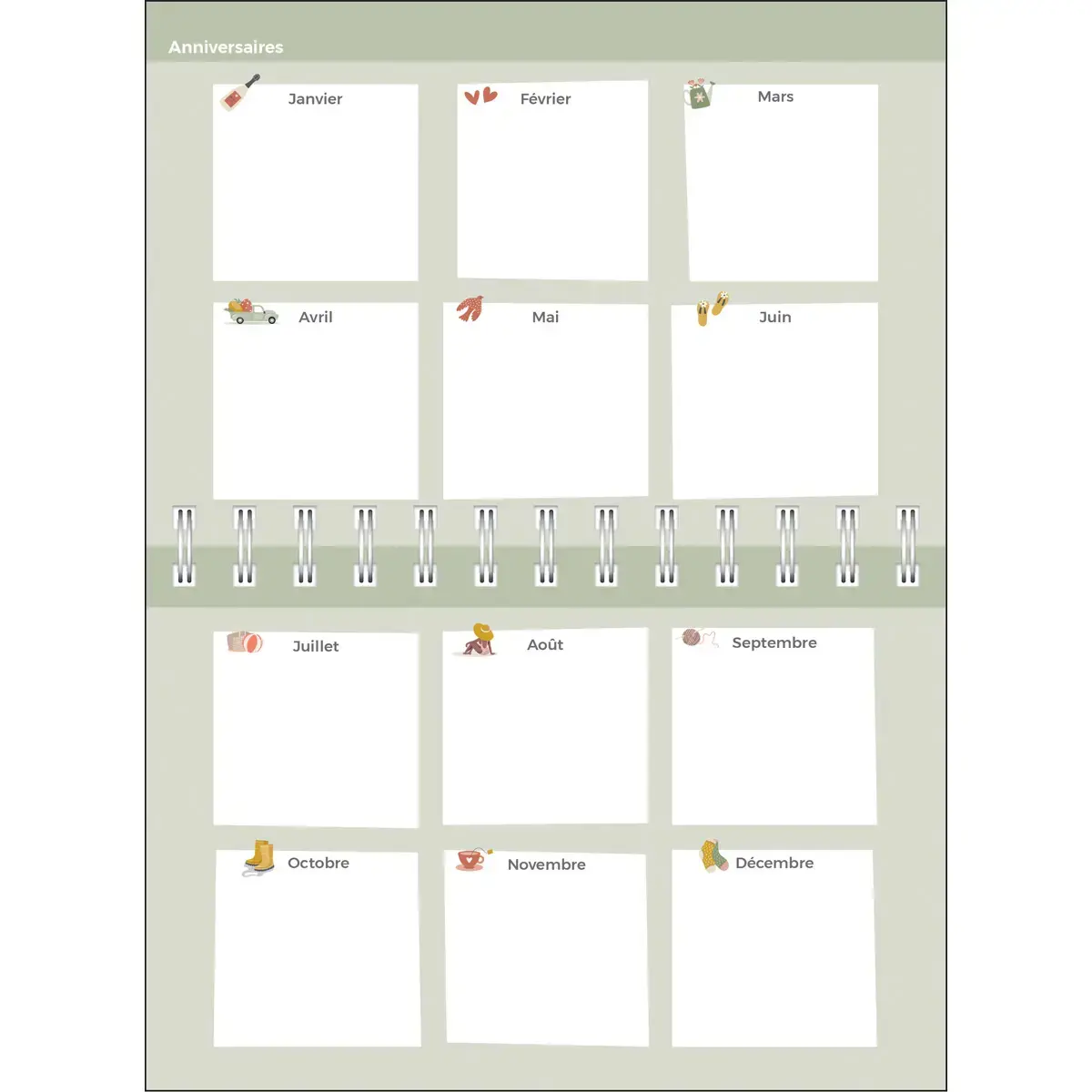 Agenda hebdomadaire Quovadis - 17x12cm photo du produit