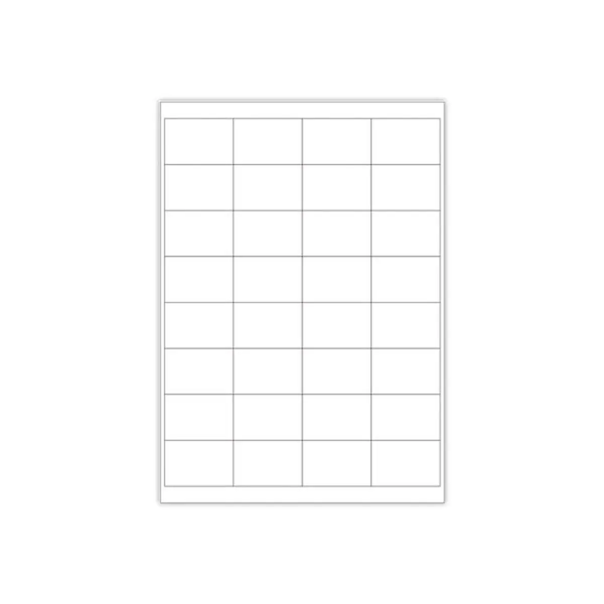 500 Planches d'étiquettes multiusages 51x34mm soit 16 000 étiquettes photo du produit