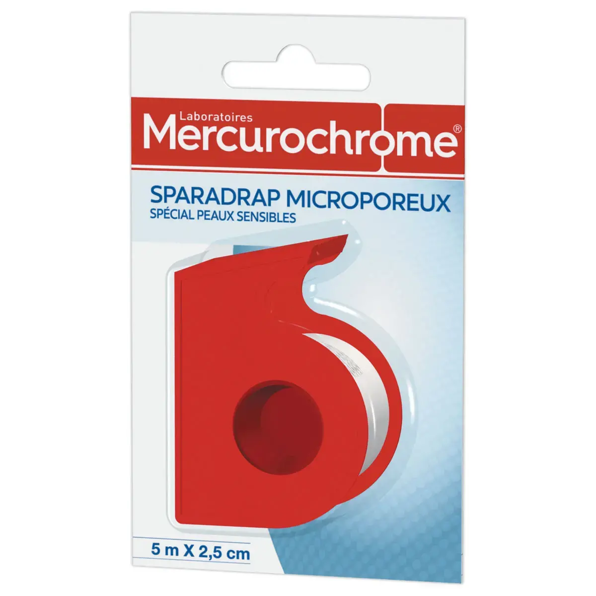 Rouleau de sparadrap microporeux 2,5 cmx 5 m&egrave;tres photo du produit