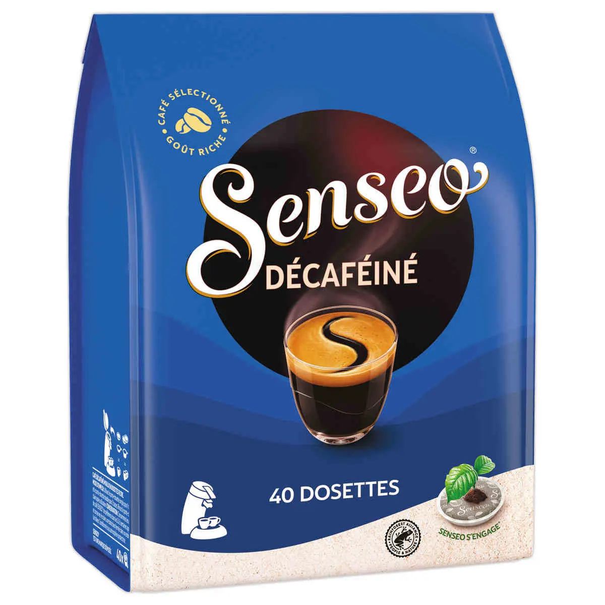 40 Dosettes de café Senseo® décaféiné - SENSEO photo du produit