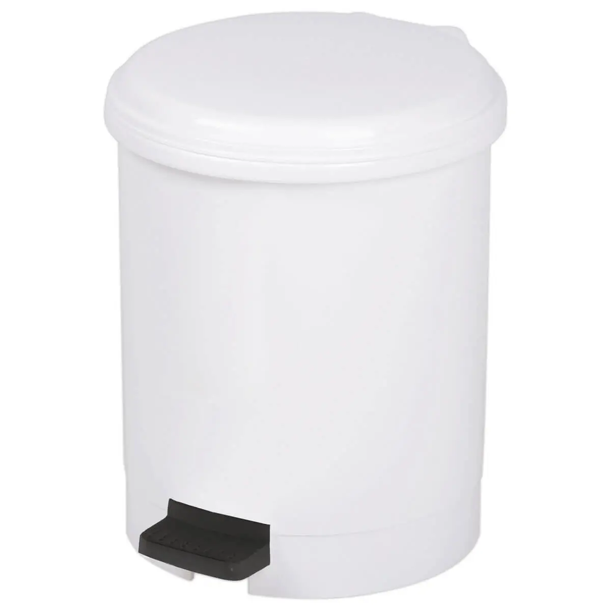 Poubelle à pédale plastique - blanc -3 L photo du produit