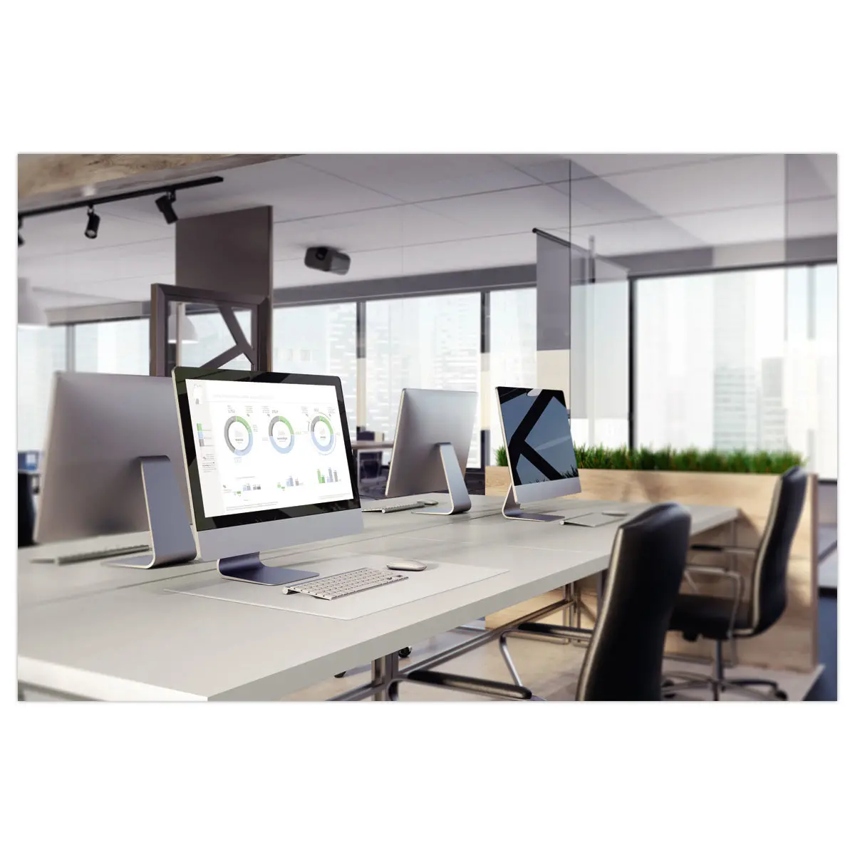 Sous-mains Duraglas – 53 x 40 cm – Transparent – DURABLE photo du produit