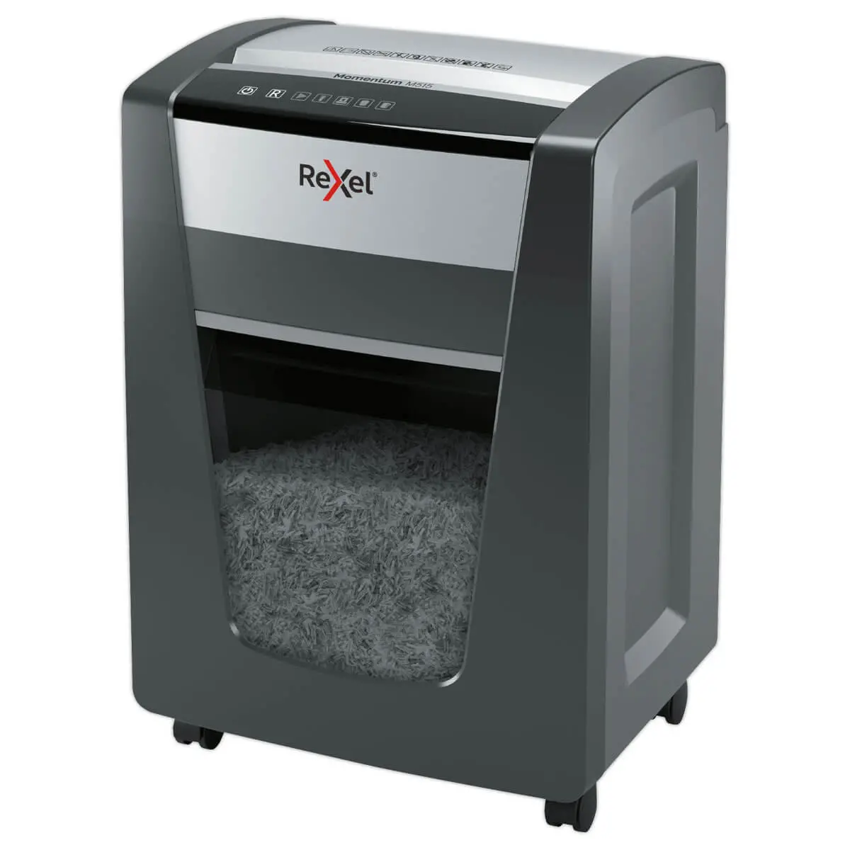 Destructeur de documents manuel Rexel Momentum M515 - Coupe Micro - 15 feuilles - 30L - REXEL photo du produit