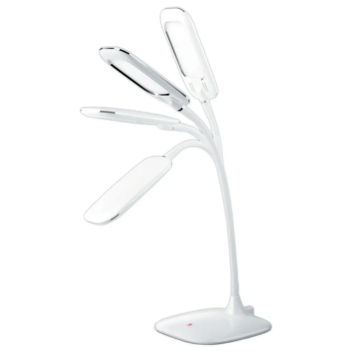 Lampe de bureau à bras flexible Mika – Eclairage LED – 6W – Blanc – Aluminor photo du produit
