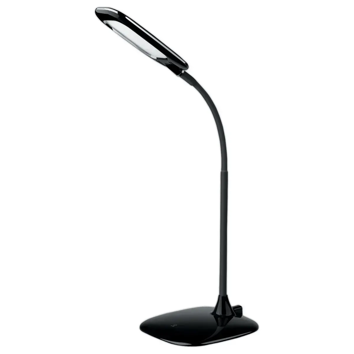 Lampe de bureau à bras flexible Mika – Eclairage LED – 6W – Noir – Aluminor photo du produit