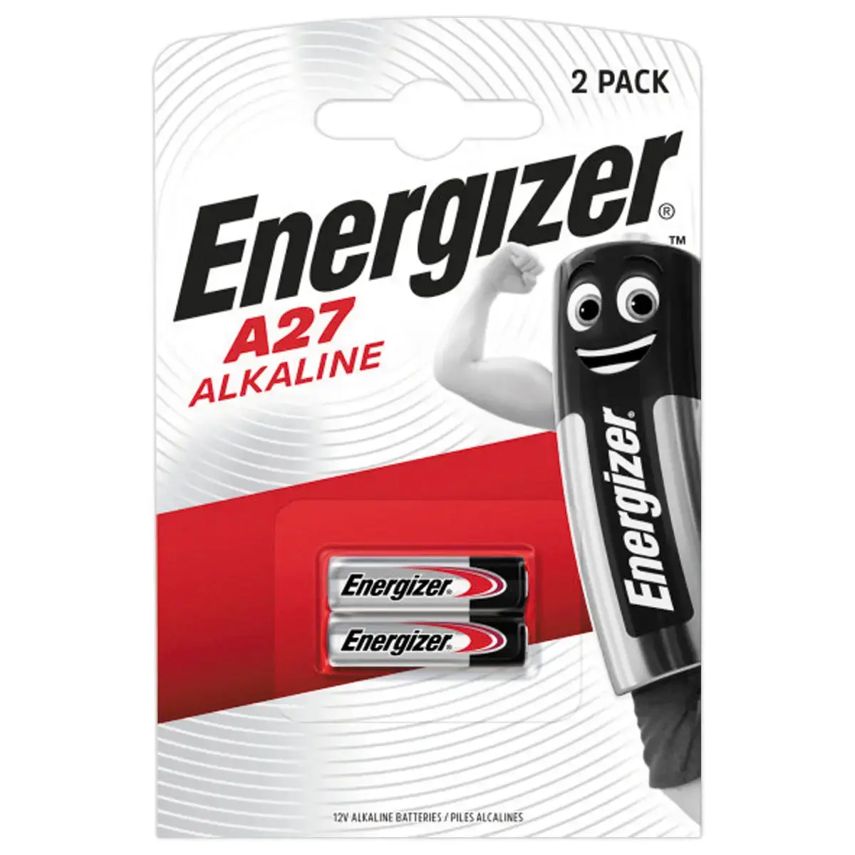 2 Piles alcalines Min A27 - 12V - ENERGIZER photo du produit